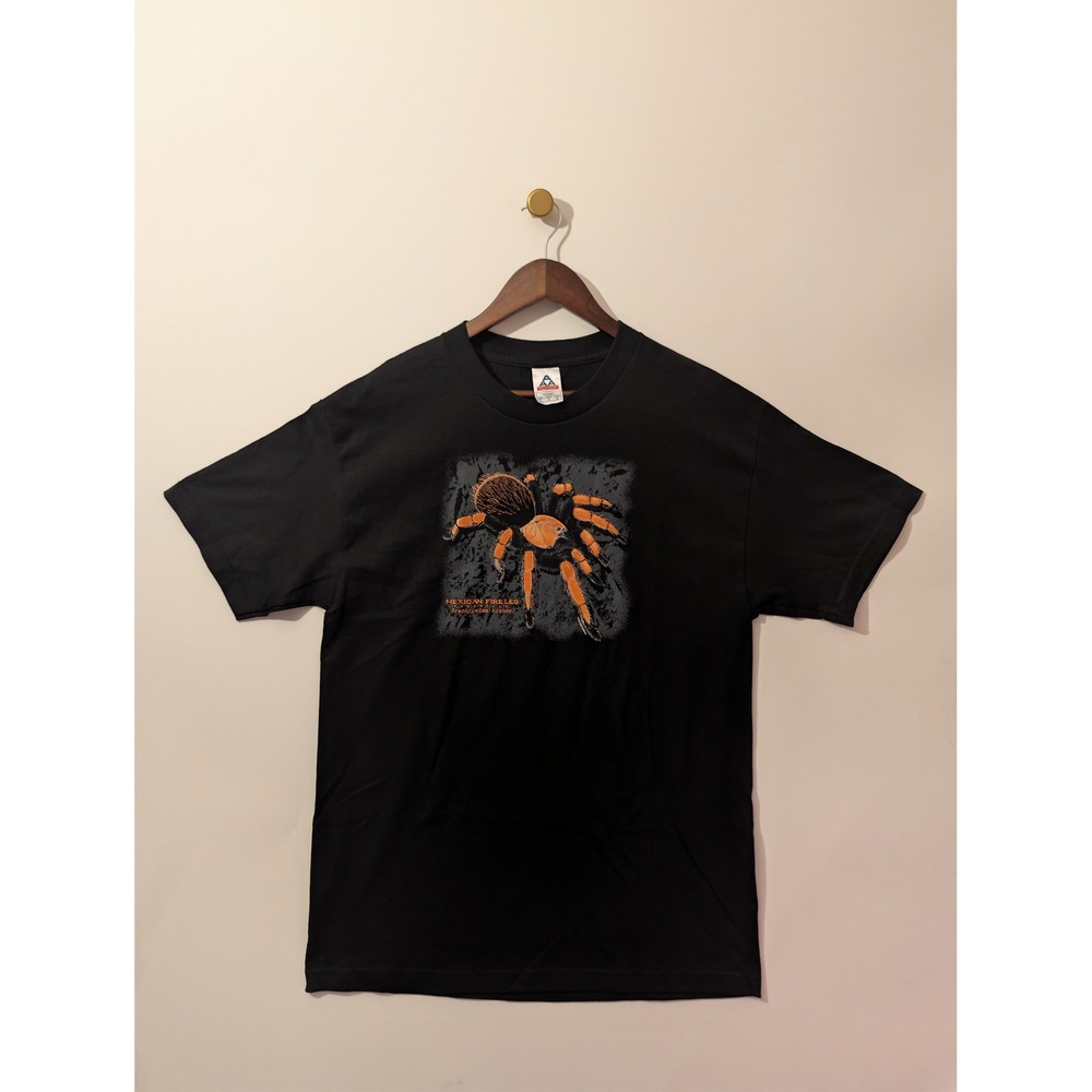 Alstyle Mexican Fire Leg Tarantula Graphic Tee Mens Large Black Excellent Spider